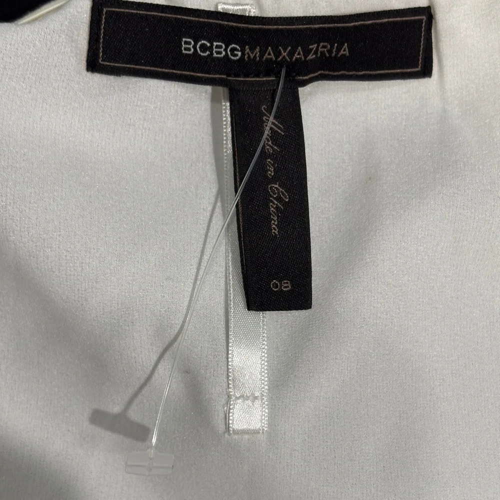 BCBGMaxAzria "Kalea" Strapless Mini Dress - Black & White Size 8 - Picture 11 of 13
